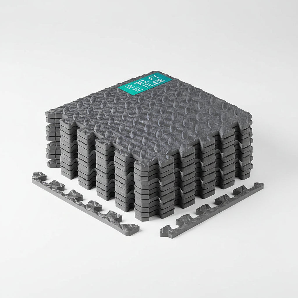 Asport™ Interlocking Gym Floor Mat Tiles