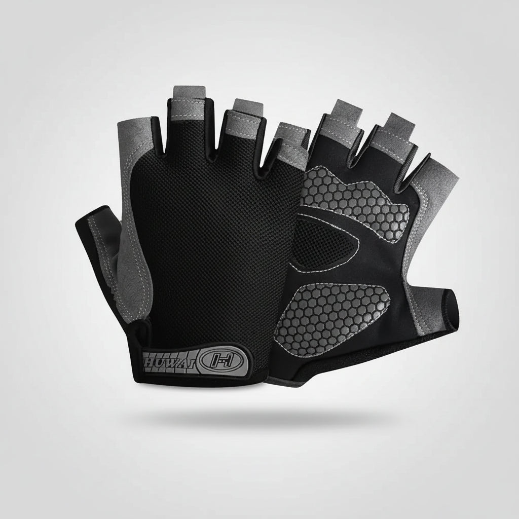 Asport™ Breathable Anti-Slip Fingerless Training Gloves